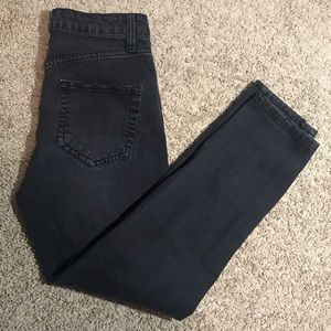 High-Waisted Ripped Mom Jeans